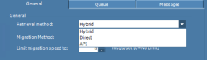 A screenshot from our Transvault Migrator connection wizard, configuring a connection to Enterprise Vault