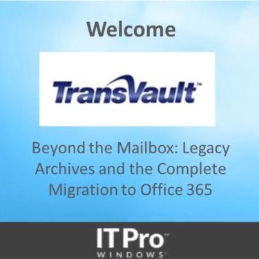 Legacy Archives and the Complete migration to Office 365 webinar