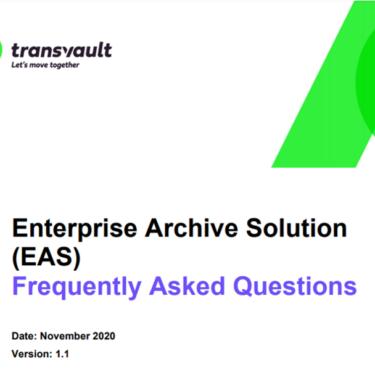 Enterprise Archive Solution email archive migration FAQ