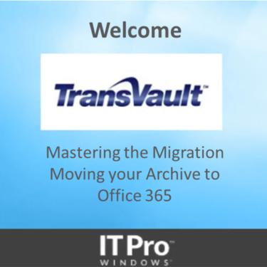 Moving your email archive to Office 365 webinar