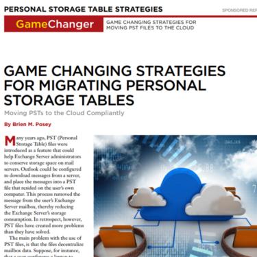 Migrating PSTs Report