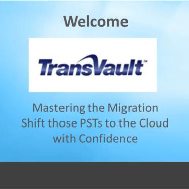 Mastering PST migration webinar