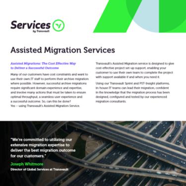 Image of Transvault Assisted Migration Datasheet