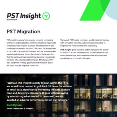 Image of Transvault PST-InSight Datasheet