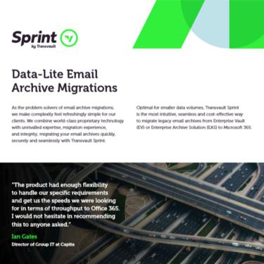 Image of Transvault Sprint Datasheet