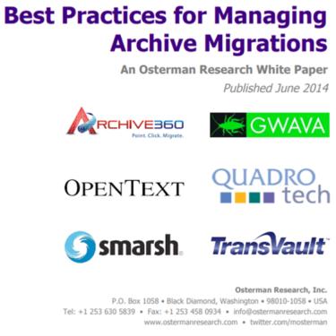 Best Practices for Managing Archive Migrations white paper